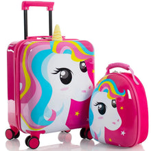 Load image into Gallery viewer, Heys Super Tots Unicorn Luggage & Backpack Set - Frontside Full Set