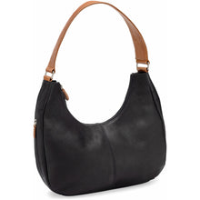 Load image into Gallery viewer, LeDonne Leather Hemlock Hobo - Frontside Black