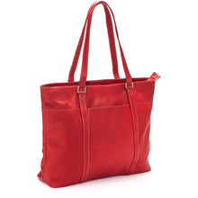 Load image into Gallery viewer, LeDonne Leather Women's Laptop Tote - Frontside Red
