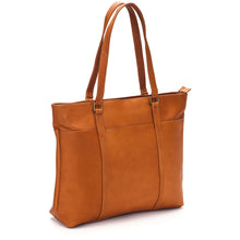 Load image into Gallery viewer, LeDonne Leather Women's Laptop Tote - Frontside Tan