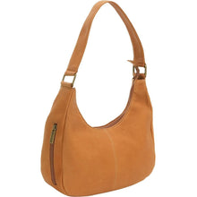Load image into Gallery viewer, LeDonne Leather Classic Hobo Handbag - Frontside Tan