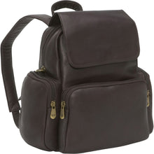 Load image into Gallery viewer, LeDonne Leather Womens Multi Pocket Backpack - Frontside Cafe