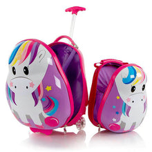 Load image into Gallery viewer, Heys Travel Tots Unicorn Luggage & Backpack Set - Interior
