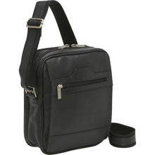 Load image into Gallery viewer, LeDonne Leather Mens Day Bag - Frontside Black