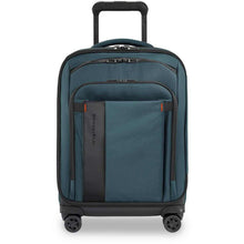 Load image into Gallery viewer, Briggs & Riley ZDX International Carry On Expandable Spinner - ocean blue