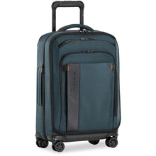 Load image into Gallery viewer, Briggs & Riley ZDX Domestic Carry On Expandable Spinner - ocean blue