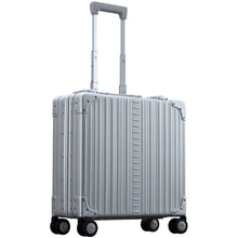 Load image into Gallery viewer, Aleon 17" Aluminum Deluxe Wheeled Business Case - Front Left Quarter Platinum