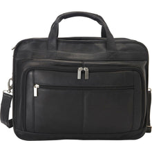Load image into Gallery viewer, LeDonne Leather Oversized Laptop Briefcase - front profile