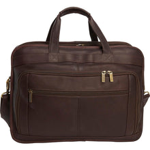 Load image into Gallery viewer, LeDonne Leather Oversized Laptop Briefcase - cafe