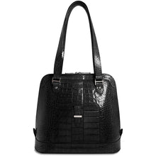Load image into Gallery viewer, Jack Georges Croco Paulina Dome Tote - Lexington Luggage