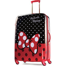Load image into Gallery viewer, American Tourister Disney Minnie Mouse 28" Hardside Spinner - Frontview Minnie Mouse Bow