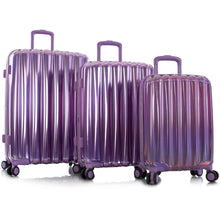 Load image into Gallery viewer, Heys ASTRO 3 Piece Expandable Spinner Set - Frontside Purple