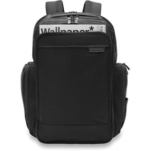 Load image into Gallery viewer, Briggs & Riley Baseline Traveler Backpack - front pocket