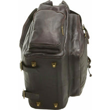 Load image into Gallery viewer, LeDonne Leather Large Traveler Backpack - bottom feet