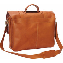 Load image into Gallery viewer, LeDonne Leather Classic Laptop Brief - back pocket