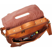 Load image into Gallery viewer, LeDonne Leather Classic Laptop Brief - front pocket
