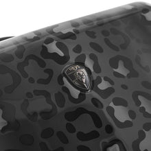 Load image into Gallery viewer, Heys Black Leopard 26" Fashion Spinner - Heys Logo