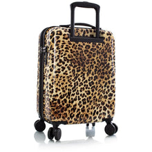 Load image into Gallery viewer, Heys Brown Leopard 21" Fashion Spinner - Rearview