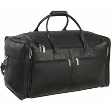 Load image into Gallery viewer, LeDonne Leather Classic Cabin Duffel Bag - black