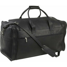 Load image into Gallery viewer, LeDonne Leather Classic Cabin Duffel Bag - back pcket