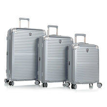 Load image into Gallery viewer, Heys CRUZE 3 Piece Expandable Spinner Set - Frontside Silver