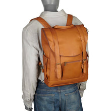 Load image into Gallery viewer, LeDonne Leather Classic Laptop Backpack - back hanging