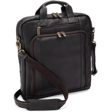 Load image into Gallery viewer, LeDonne Leather Upton Vertical Laptop Brief - cafe
