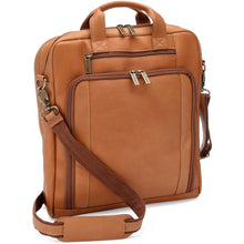 Load image into Gallery viewer, LeDonne Leather Upton Vertical Laptop Brief - tan