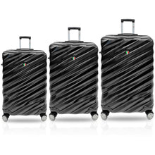 Load image into Gallery viewer, Tucci Storto TO324 ABS 3pc Luggage Set - black