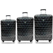 Load image into Gallery viewer, Tucci Tessere TO325 ABS 3pc Luggage Set - black