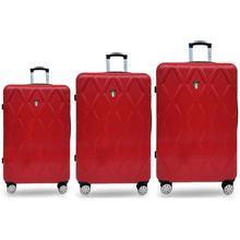 Load image into Gallery viewer, Tucci Alveare TO328 ABS 3pc Luggage Set - red