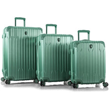 Load image into Gallery viewer, Heys XTRAK 3 Piece Expandable Spinner Set - Frontside Midnight Green