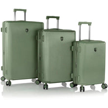 Load image into Gallery viewer, Heys Earth Tones 3 Piece Expandable Spinner Set - Frontside Moss