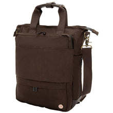 Load image into Gallery viewer, Manhattan Portage Waxed Nylon Fordham Convertible Bag - Brown Frontview
