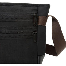 Load image into Gallery viewer, Manhattan Portage Waxed Nylon Rockefeller Shoulder Bag (XS) - External Zipper Pockets