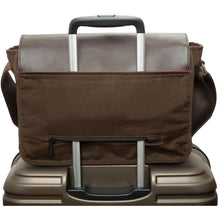 Load image into Gallery viewer, Manhattan Portage Waxed Nylon Sheridan Shoulder Bag (L) w/Back Zipper - Over Handle Strap