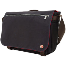 Load image into Gallery viewer, Manhattan Portage Waxed Nylon Whitehall Laptop Bag - Frontside Navy