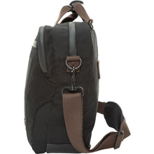 Load image into Gallery viewer, Manhattan Portage Waxed Nylon Saratoga Briefcase - Black Profile