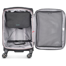 Load image into Gallery viewer, Delsey Helium DLX Expandable Spinner Carry On - black inside