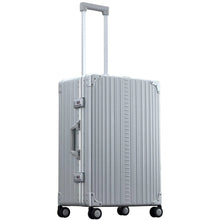 Load image into Gallery viewer, Aleon 26&quot; Aluminum Trunk Traveler w/Suiter - Front Left Quarter Platinum
