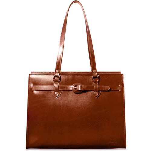 Milano Alexis Business Tote #3886 - Frontside Cognac