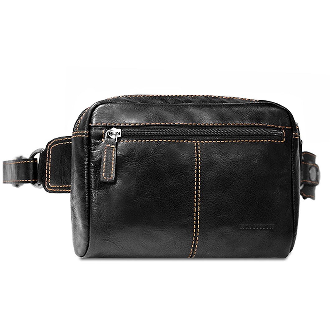 Jack Georges Voyager Large Travel Belt Bag 7109 - Frontside Black