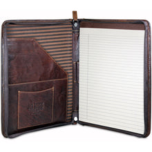 Load image into Gallery viewer, Jack Georges Voyager Letter Sized Zippered Writing Pad Cover - Inside
