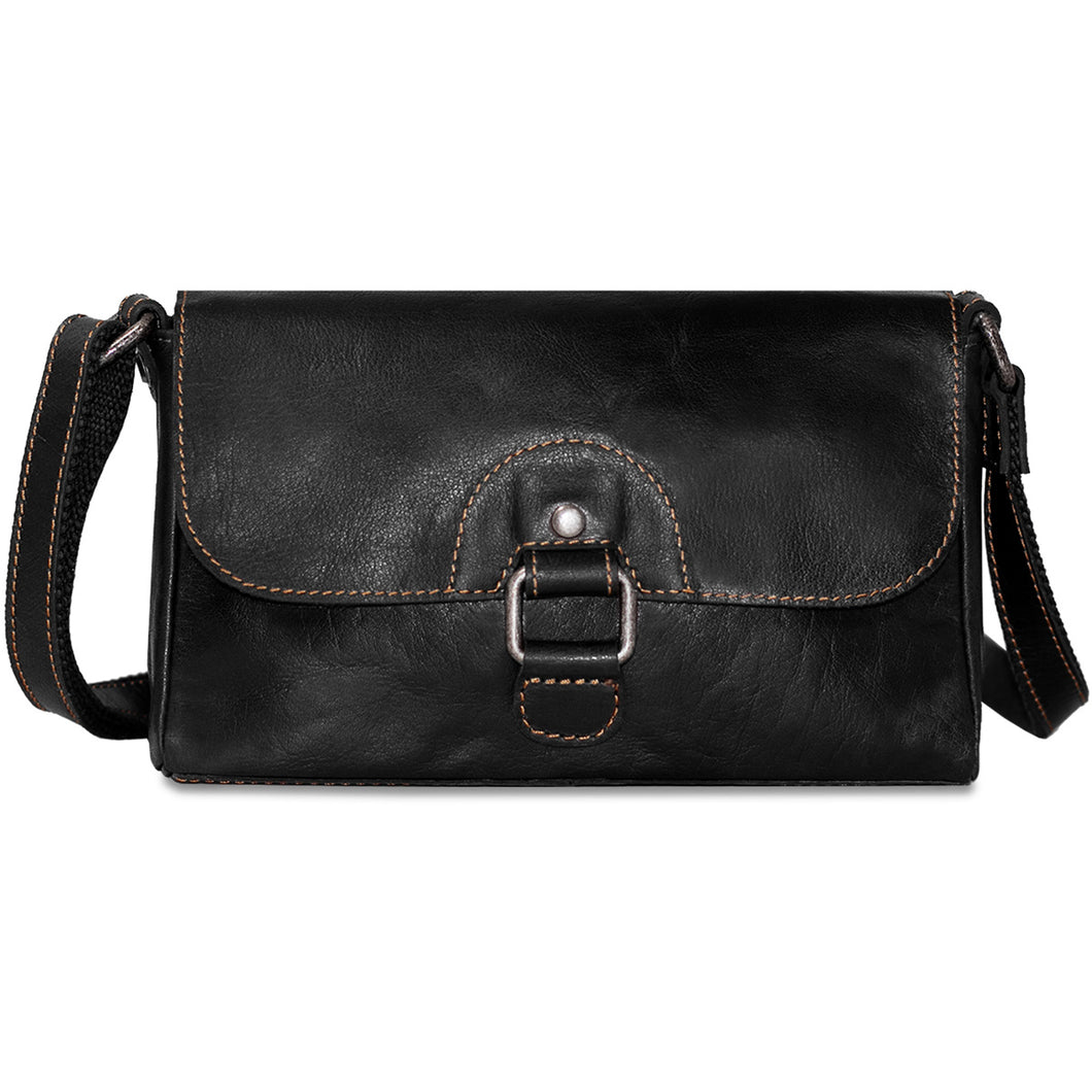 Jack Georges Voyager Emma Petite Crossbody Bag - Frontside Black