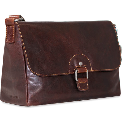 Jack Georges Voyager Olivia Crossbody Bag - Quarter view Brown