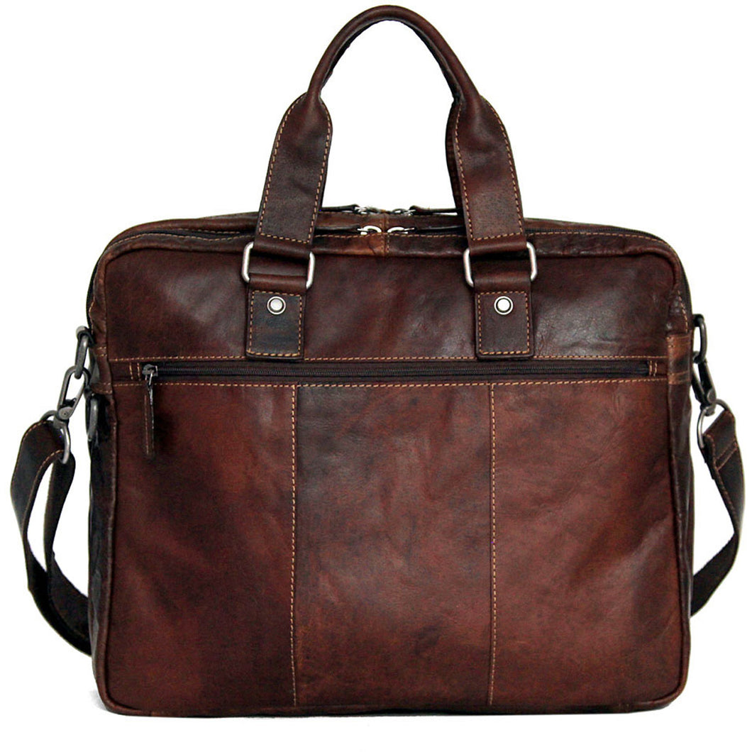 Jack Georges Voyager Professional Briefcase - Frontside Brown