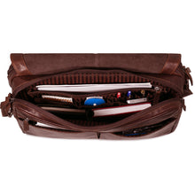 Load image into Gallery viewer, Jack Georges Voyager Large Travel Messenger Bag - Front Interior 
