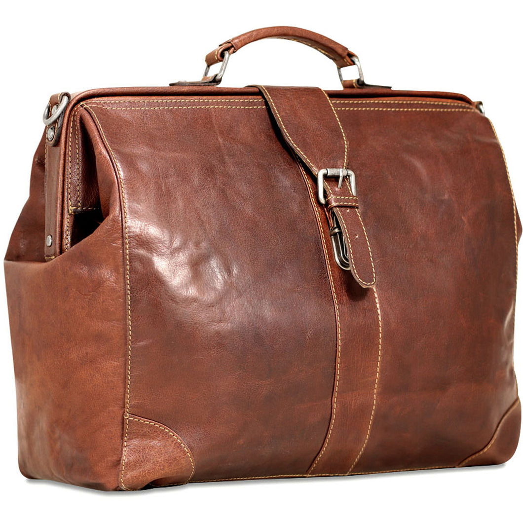 Jack Georges Voyager Classic Doctor Bag - Frontside Brown