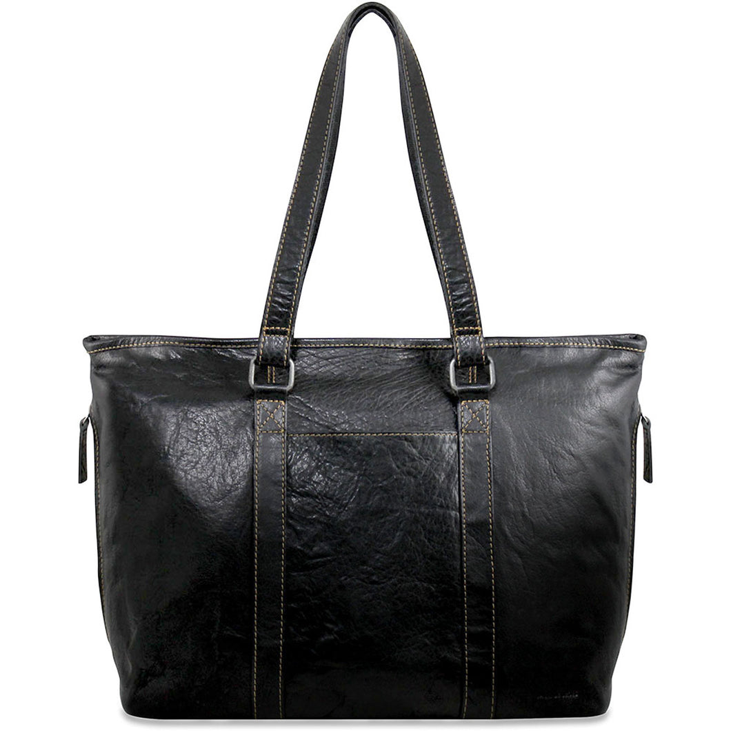 Jack Georges Voyager Shopper Tote - Frontside Black