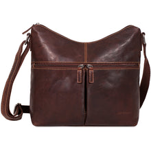 Load image into Gallery viewer, Jack Georges Voyager Uptown HoBo Bag - Frontside Brown
